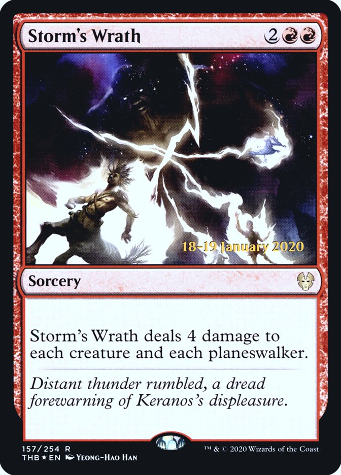 Storm's Wrath [Theros Beyond Death Prerelease Promos] | Rock City Comics