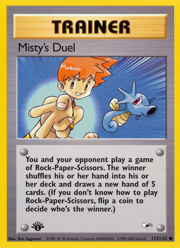 Misty's Duel (123/132) [Gym Heroes 1st Edition] | Rock City Comics