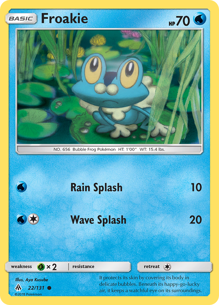 Froakie (22/131) [Sun & Moon: Forbidden Light] | Rock City Comics