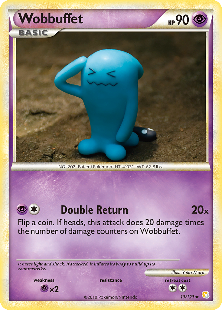 Wobbuffet (13/123) [HeartGold & SoulSilver: Base Set] | Rock City Comics