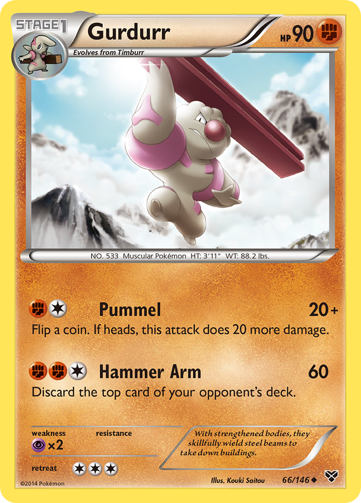 Gurdurr (66/146) [XY: Base Set] | Rock City Comics