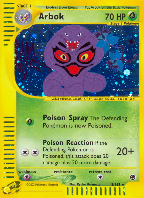 Arbok (3/165) [Expedition: Base Set] | Rock City Comics