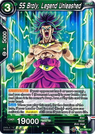 SS Broly, Legend Unleashed [BT7-069] | Rock City Comics