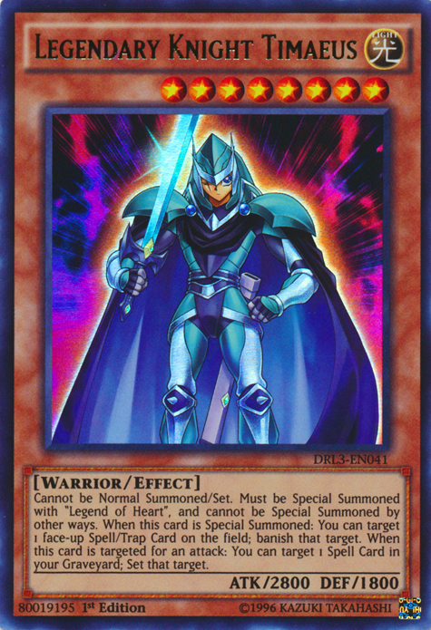 Legendary Knight Timaeus [DRL3-EN041] Ultra Rare | Rock City Comics