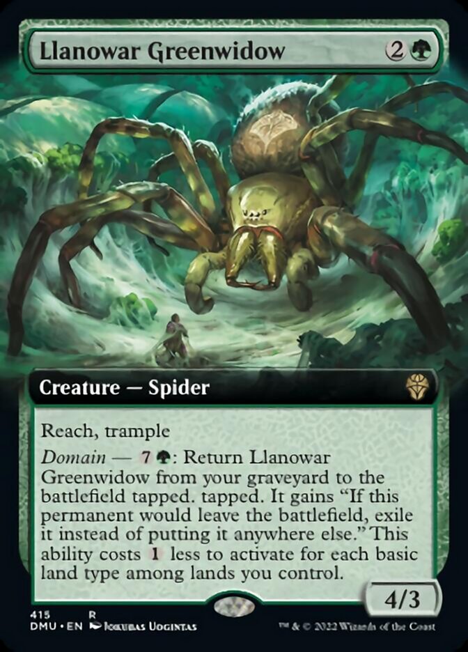 Llanowar Greenwidow (Extended Art) [Dominaria United] | Rock City Comics