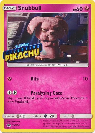 Snubbull Detective (SM200) (Pikachu Stamped) [Sun & Moon: Black Star Promos] | Rock City Comics