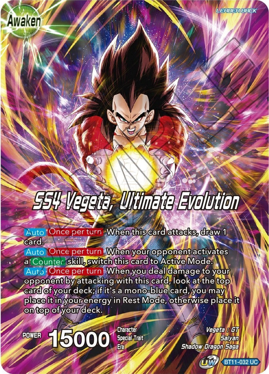 Vegeta // SS4 Vegeta, Ultimate Evolution (BT11-032) [Theme Selection: History of Vegeta] | Rock City Comics