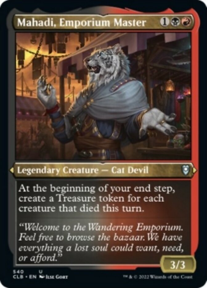 Mahadi, Emporium Master (Foil Etched) [Commander Legends: Battle for Baldur's Gate] | Rock City Comics