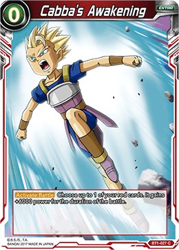 Cabba's Awakening (BT1-027) [Galactic Battle] | Rock City Comics