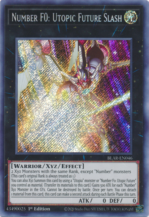 Number F0: Utopic Future Slash [BLAR-EN046] Secret Rare | Rock City Comics