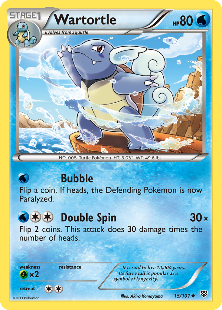 Wartortle (15/101) [Black & White: Plasma Blast] | Rock City Comics