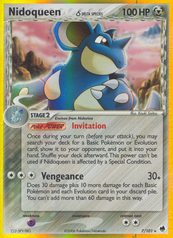 Nidoqueen (7/101) (Delta Species) [EX: Dragon Frontiers] | Rock City Comics