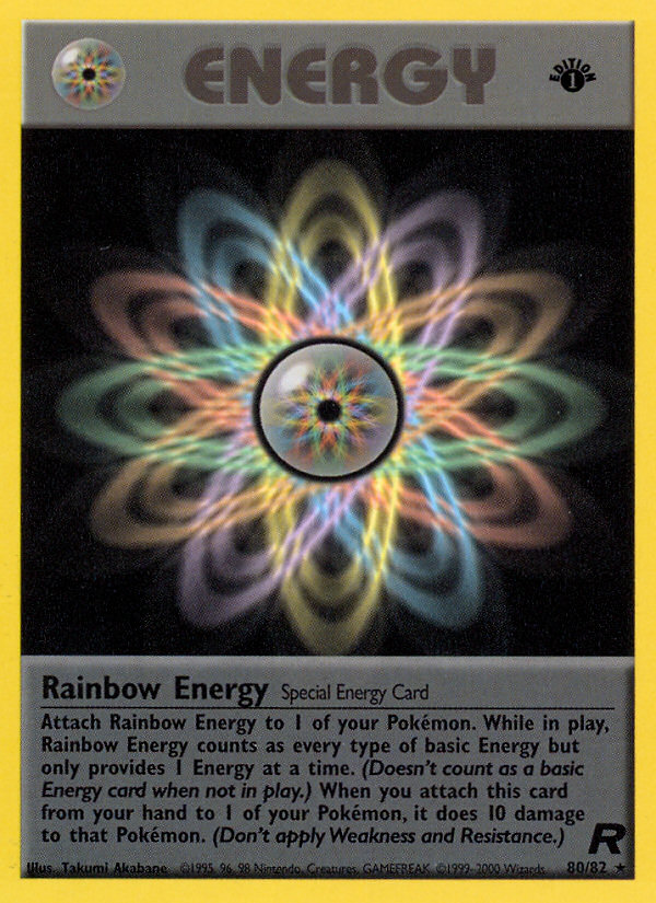 Rainbow Energy (80/82) [Team Rocket 1st Edition] | Rock City Comics