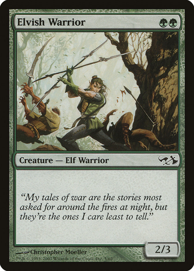 Elvish Warrior [Duel Decks: Elves vs. Goblins] | Rock City Comics