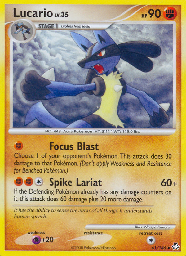 Lucario (61/146) [Diamond & Pearl: Legends Awakened] | Rock City Comics