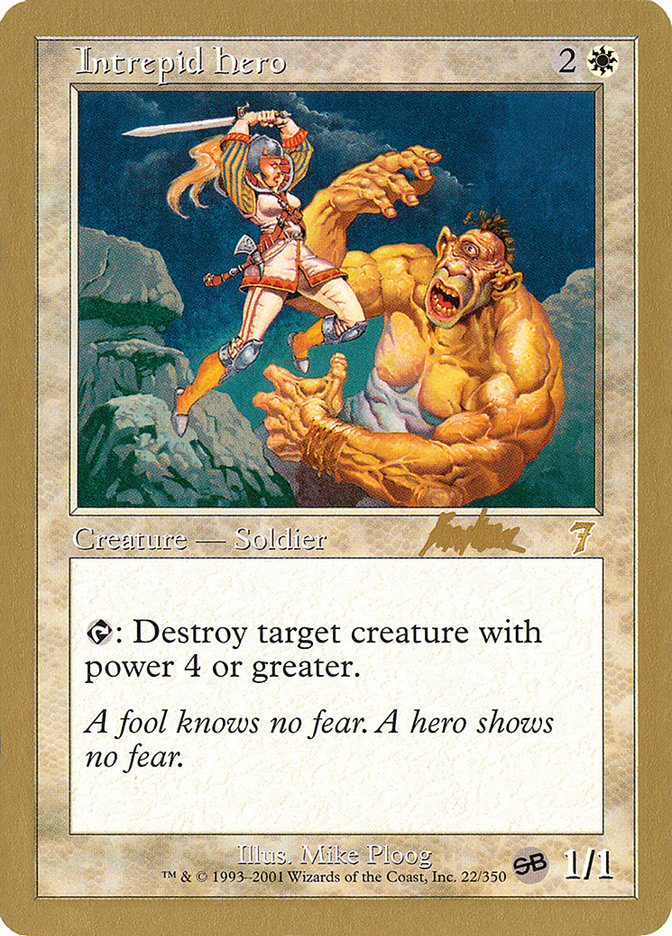 Intrepid Hero (Brian Kibler) (SB) [World Championship Decks 2002] | Rock City Comics