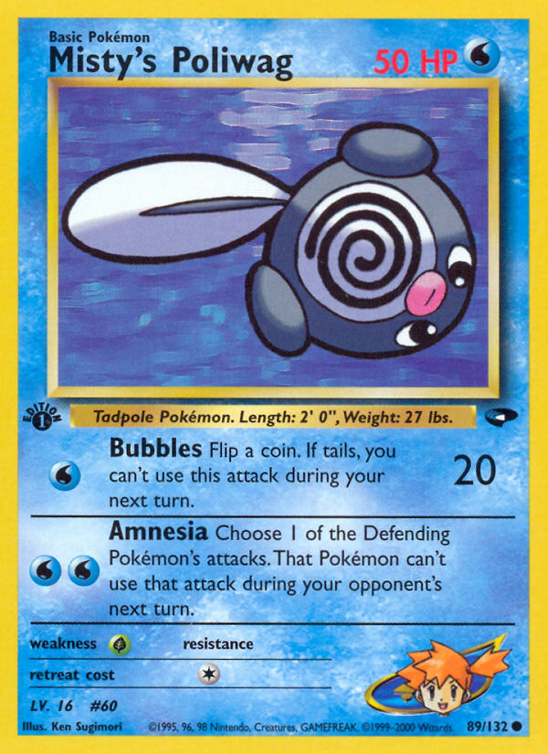 Misty's Poliwag (89/132) [Gym Challenge 1st Edition] | Rock City Comics