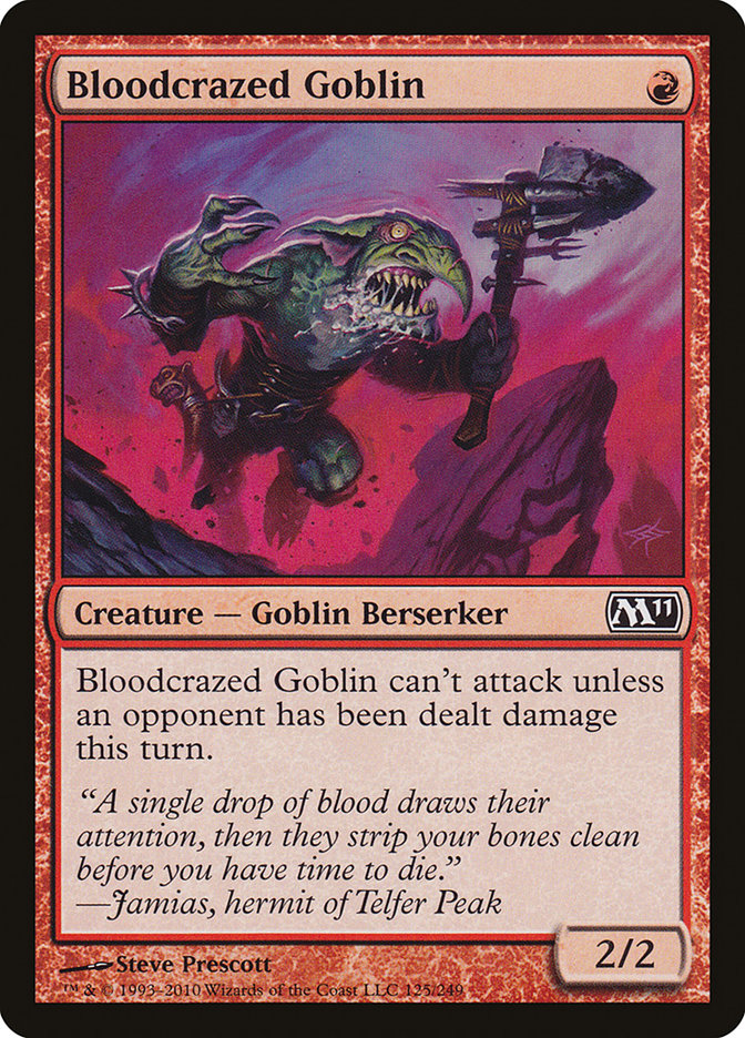 Bloodcrazed Goblin [Magic 2011] | Rock City Comics