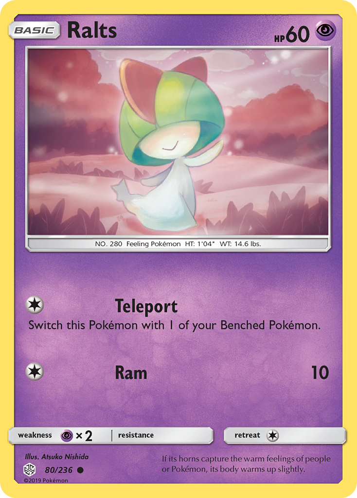 Ralts (80/236) [Sun & Moon: Cosmic Eclipse] | Rock City Comics