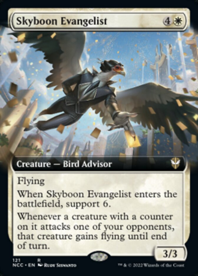 Skyboon Evangelist (Extended Art) [Streets of New Capenna Commander] | Rock City Comics