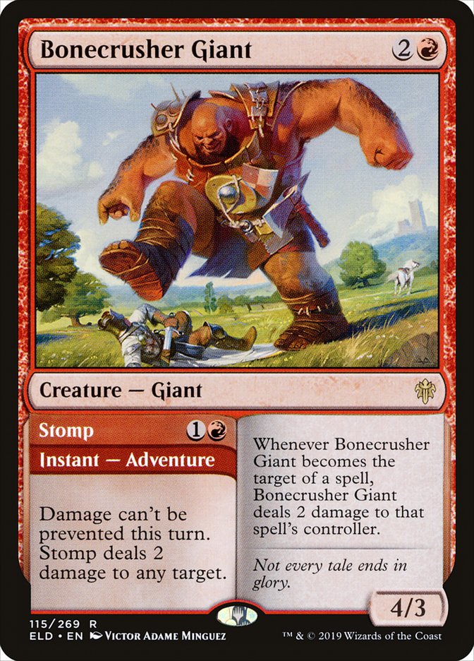 Bonecrusher Giant // Stomp [Throne of Eldraine] | Rock City Comics