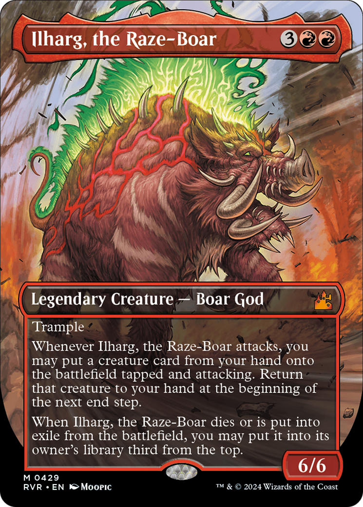 Ilharg, the Raze-Boar (Anime Borderless) [Ravnica Remastered] | Rock City Comics