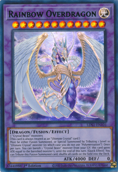 Rainbow Overdragon (Green) [LDS1-EN101] Ultra Rare | Rock City Comics