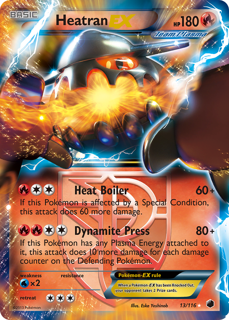 Heatran EX (13/116) [Black & White: Plasma Freeze] | Rock City Comics