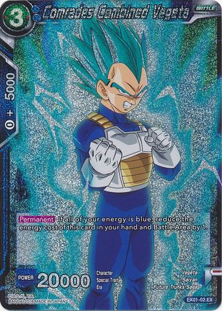 Comrades Combined Vegeta (Foil) (EX01-02) [Mighty Heroes] | Rock City Comics