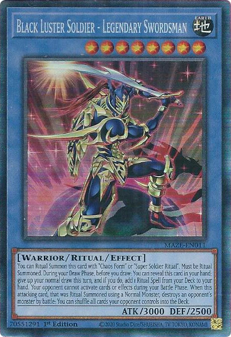 Black Luster Soldier - Legendary Swordsman [MAZE-EN011] Collector's Rare | Rock City Comics