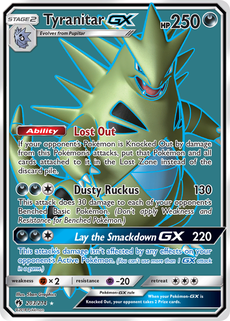 Tyranitar GX (203/214) [Sun & Moon: Lost Thunder] | Rock City Comics