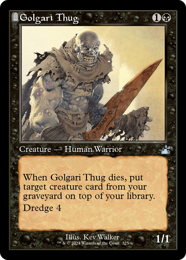 Golgari Thug (Retro Frame) [Ravnica Remastered] | Rock City Comics