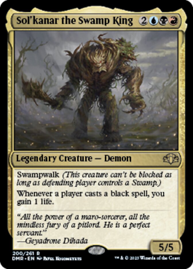 Sol'kanar the Swamp King [Dominaria Remastered] | Rock City Comics