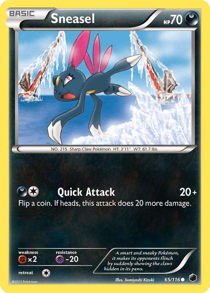 Sneasel (65/116) [Black & White: Plasma Freeze] | Rock City Comics