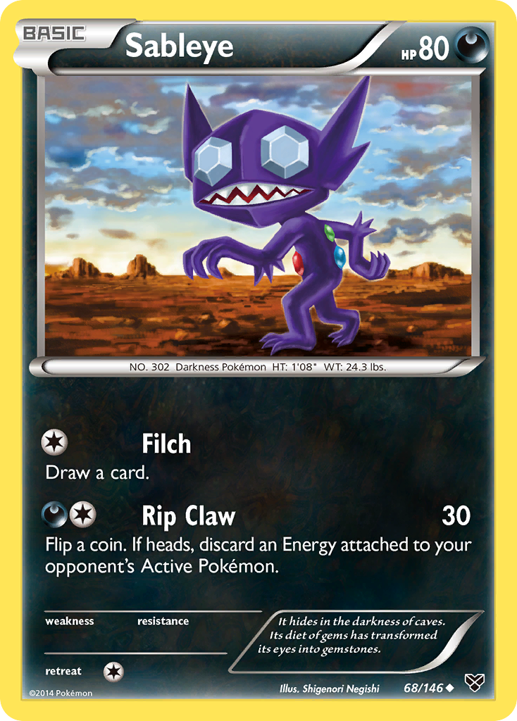 Sableye (68/146) [XY: Base Set] | Rock City Comics