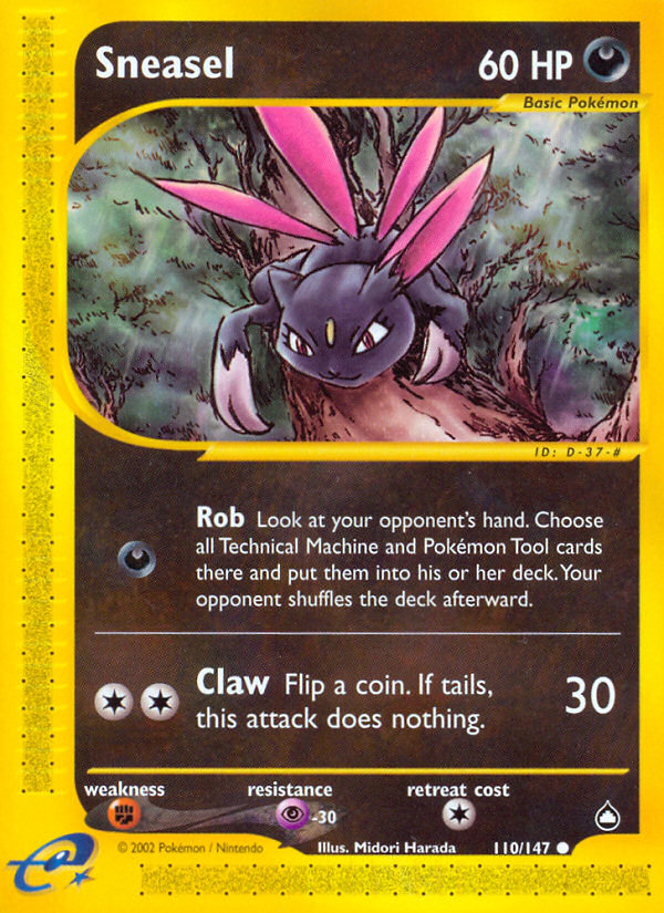 Sneasel (110/147) [Aquapolis] | Rock City Comics