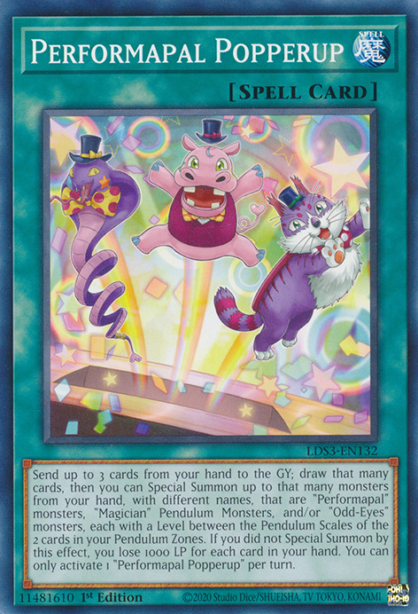 Performapal Popperup [LDS3-EN132] Common | Rock City Comics