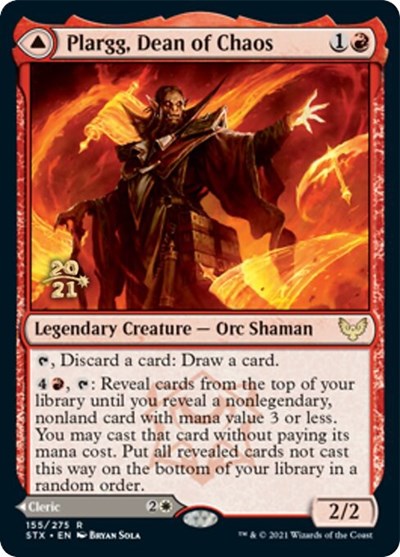 Plargg, Dean of Chaos // Augusta, Dean of Order [Strixhaven: School of Mages Prerelease Promos] | Rock City Comics