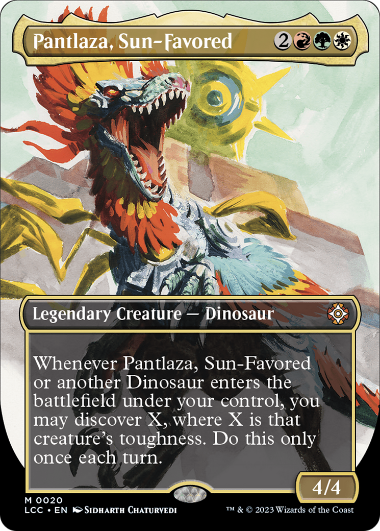 Pantlaza, Sun-Favored (Borderless) [The Lost Caverns of Ixalan Commander] | Rock City Comics