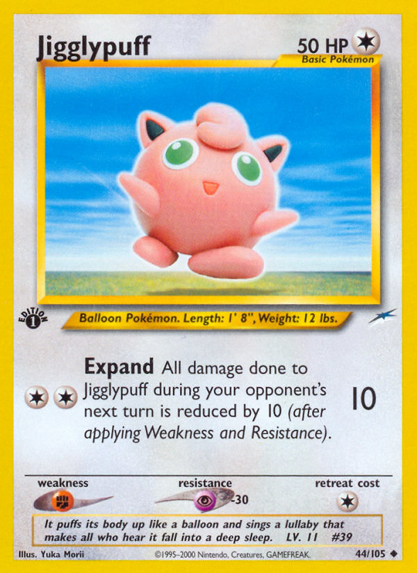 Jigglypuff (44/105) [Neo Destiny 1st Edition] | Rock City Comics