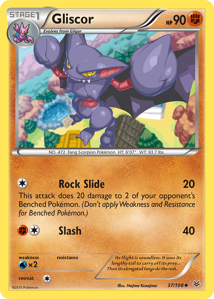 Gliscor (37/108) [XY: Roaring Skies] | Rock City Comics