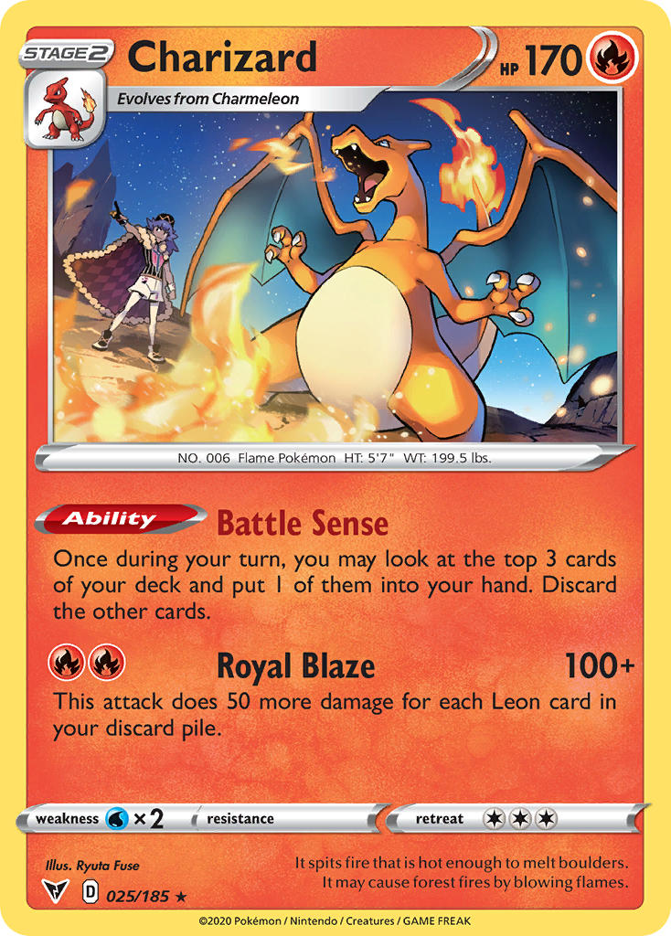 Charizard (025/185) [Sword & Shield: Vivid Voltage] | Rock City Comics