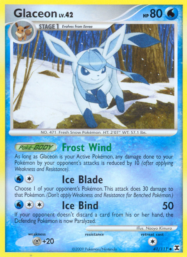 Glaceon (41/111) [Platinum: Rising Rivals] | Rock City Comics