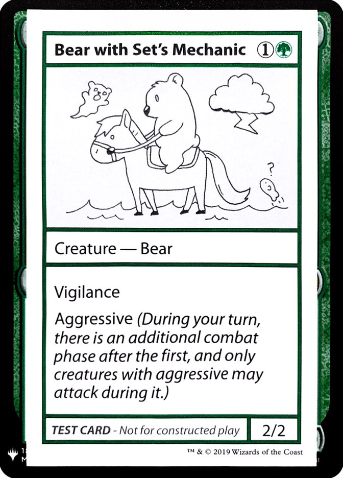 Bear with Set's Mechanic [Mystery Booster Playtest Cards] | Rock City Comics