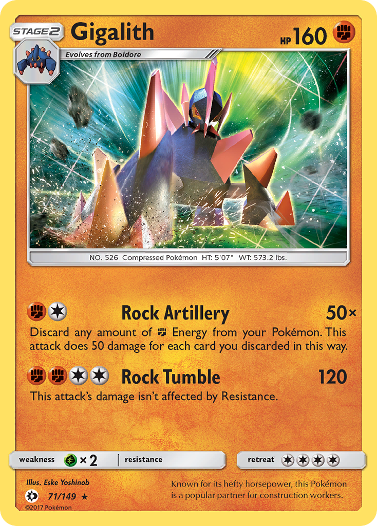 Gigalith (71/149) [Sun & Moon: Base Set] | Rock City Comics