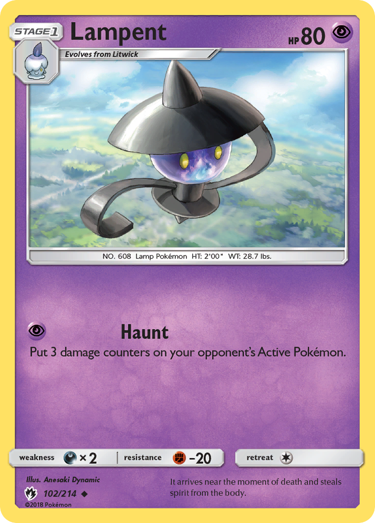 Lampent (102/214) [Sun & Moon: Lost Thunder] | Rock City Comics