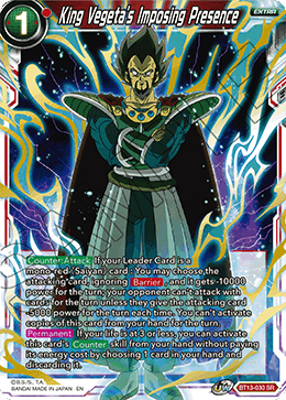 King Vegeta's Imposing Presence [BT13-030] | Rock City Comics