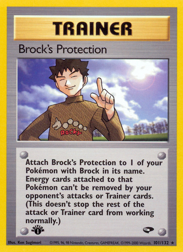 Brock's Protection (101/132) [Gym Challenge 1st Edition] | Rock City Comics