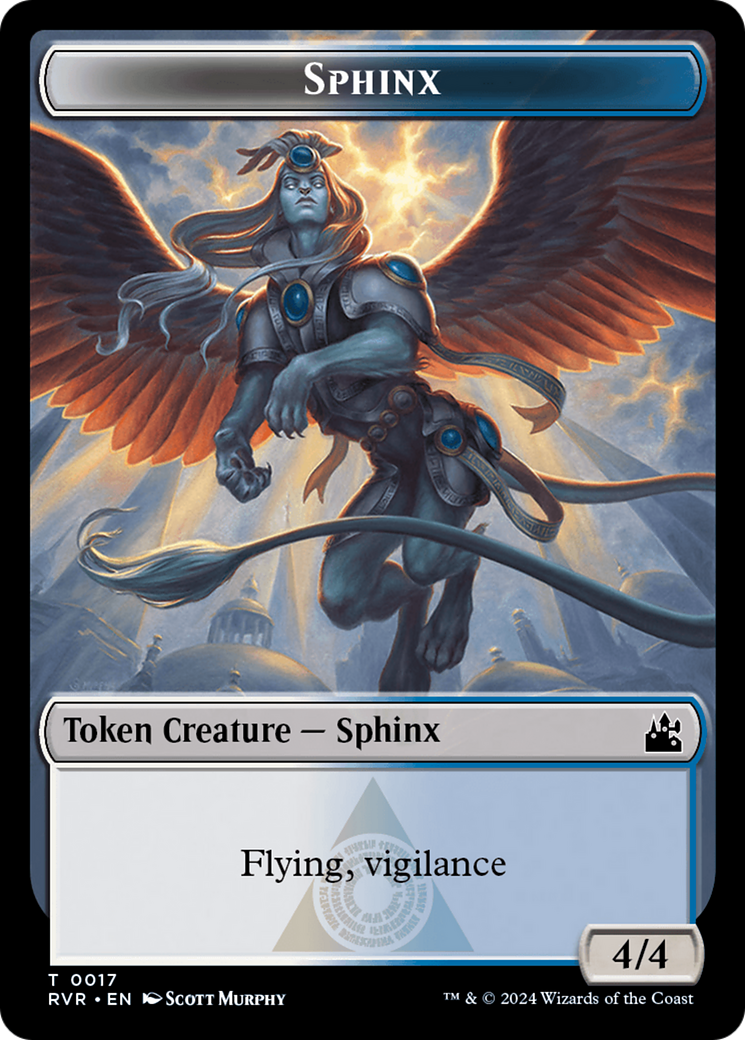 Spirit (0018) // Sphinx Double-Sided Token [Ravnica Remastered Tokens] | Rock City Comics