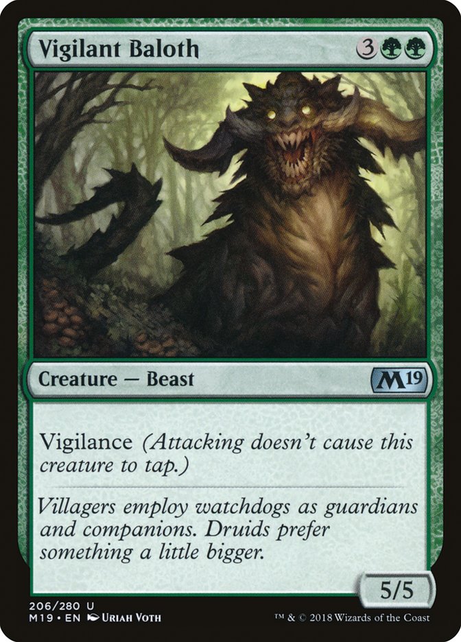 Vigilant Baloth [Core Set 2019] | Rock City Comics